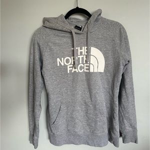 The North Face Women's Half Dome Pullover Hoodie Light Grey Sz S